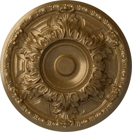Ekena Millwork Granada Ceiling Medallion (Fits Canopies up to 7 1/8"), Hand-Painted Pale Gold, 19"OD x 1 1/2"P CM19GAPAS